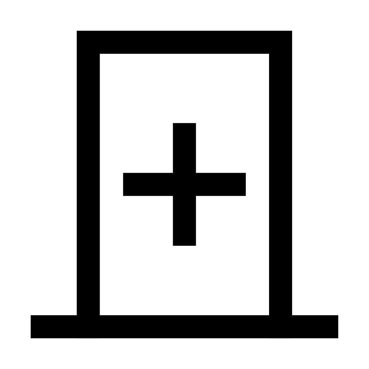 forma light sharp style hospital room icon