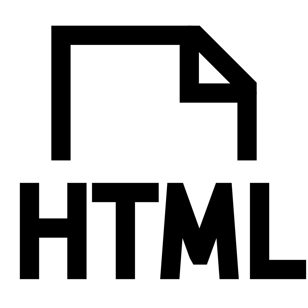 forma light sharp style tipo di file html icon