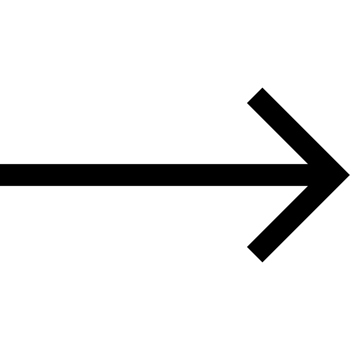 forma light sharp style long arrow right icon