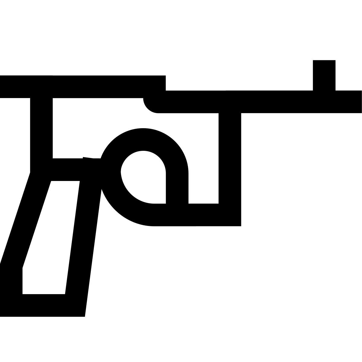 forma light sharp style pistola mauser icon