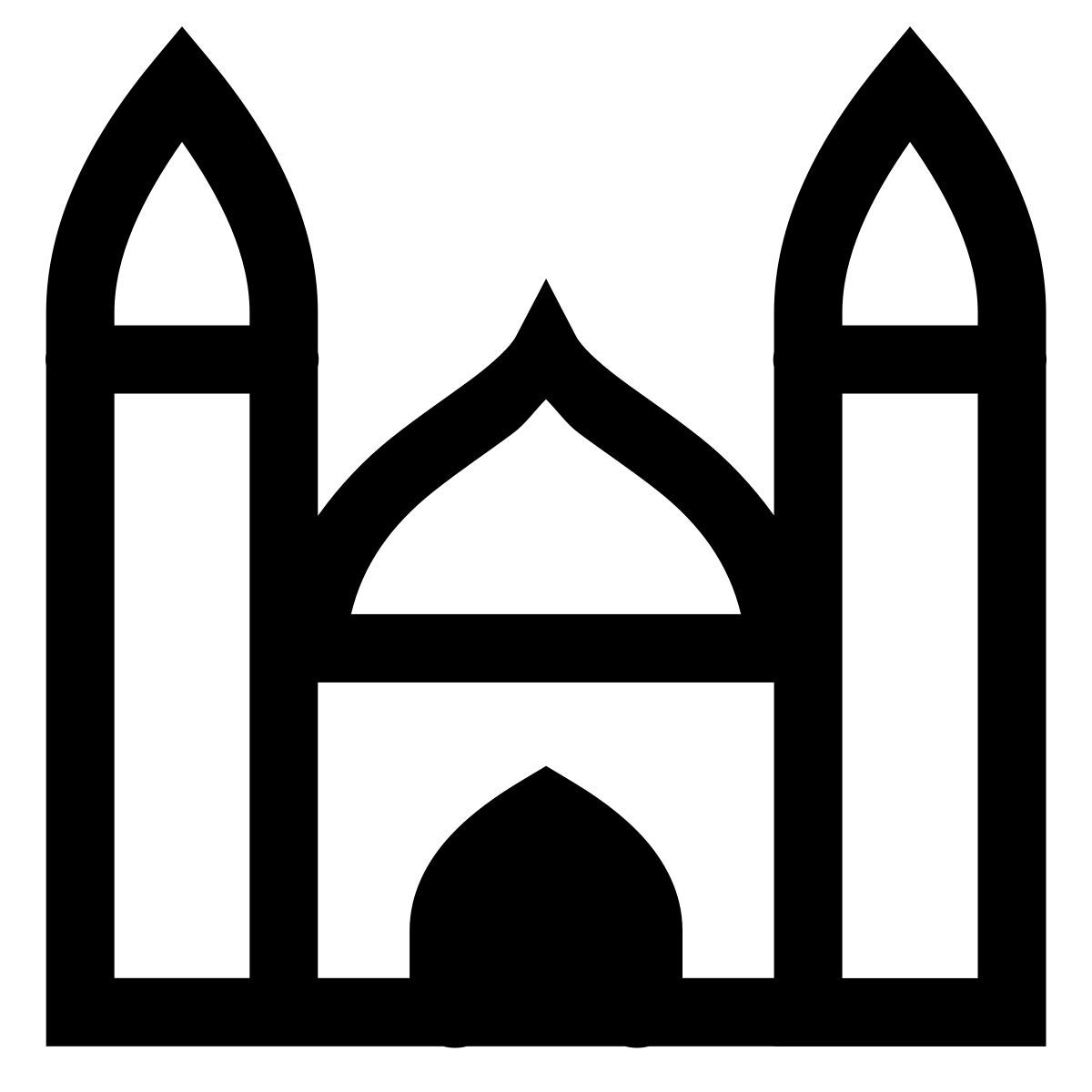 forma light sharp style musulmano icon