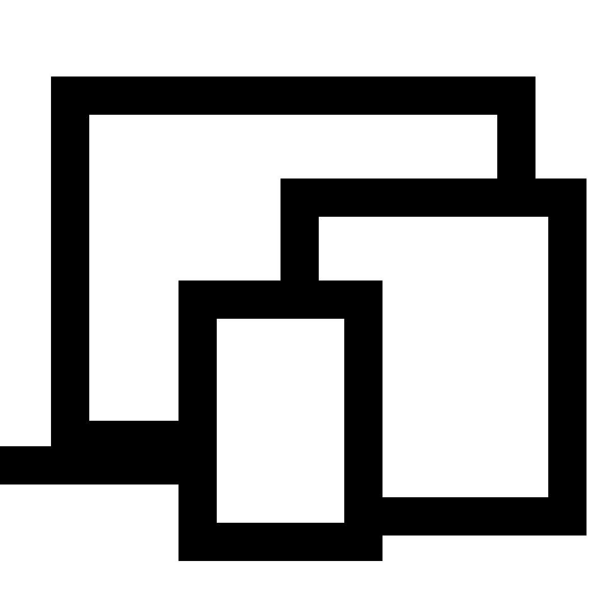 forma light sharp style dispositivi multipli icon