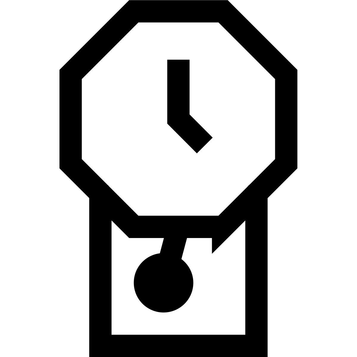 forma light sharp style old fashioned clock icon