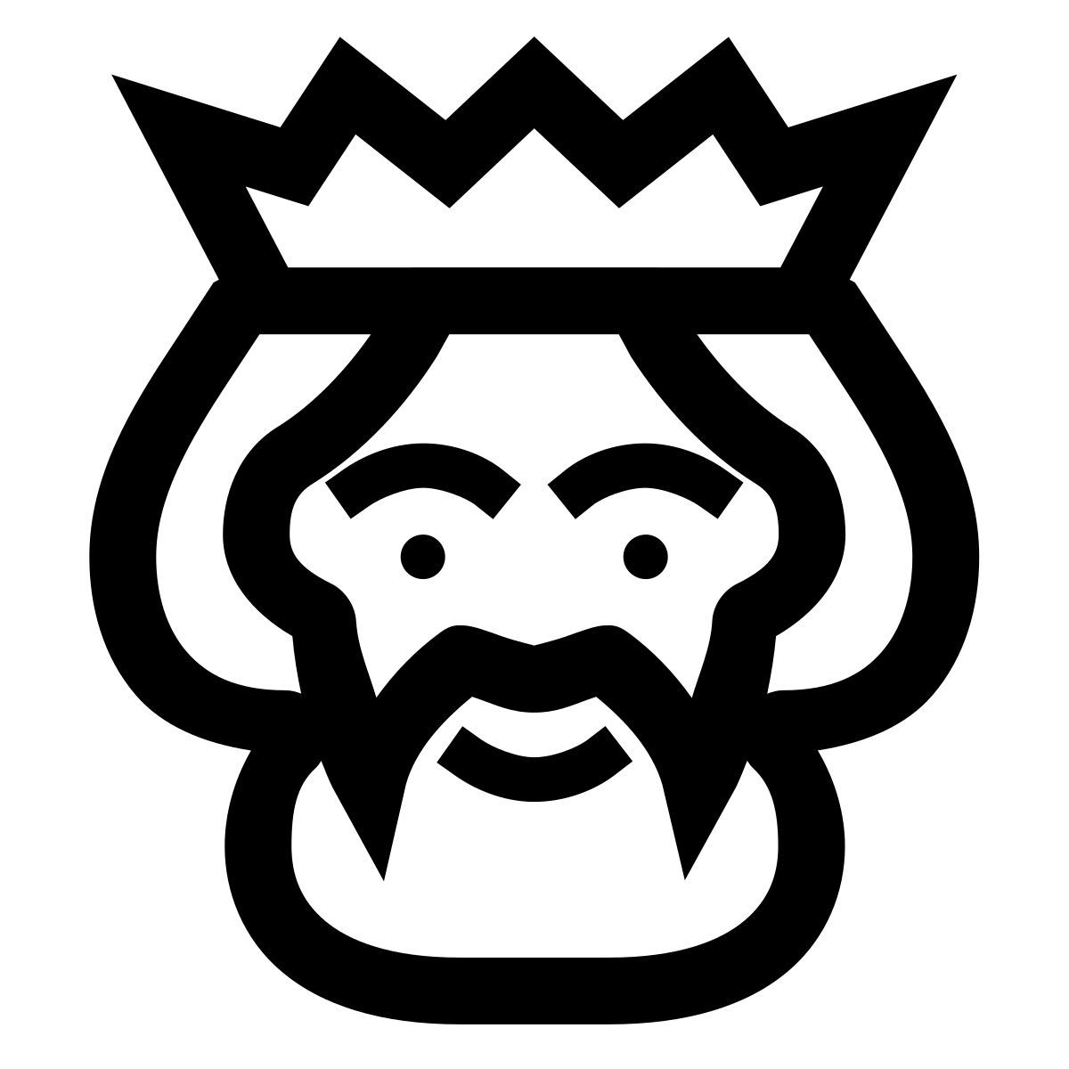 forma light sharp style vecchio re icon