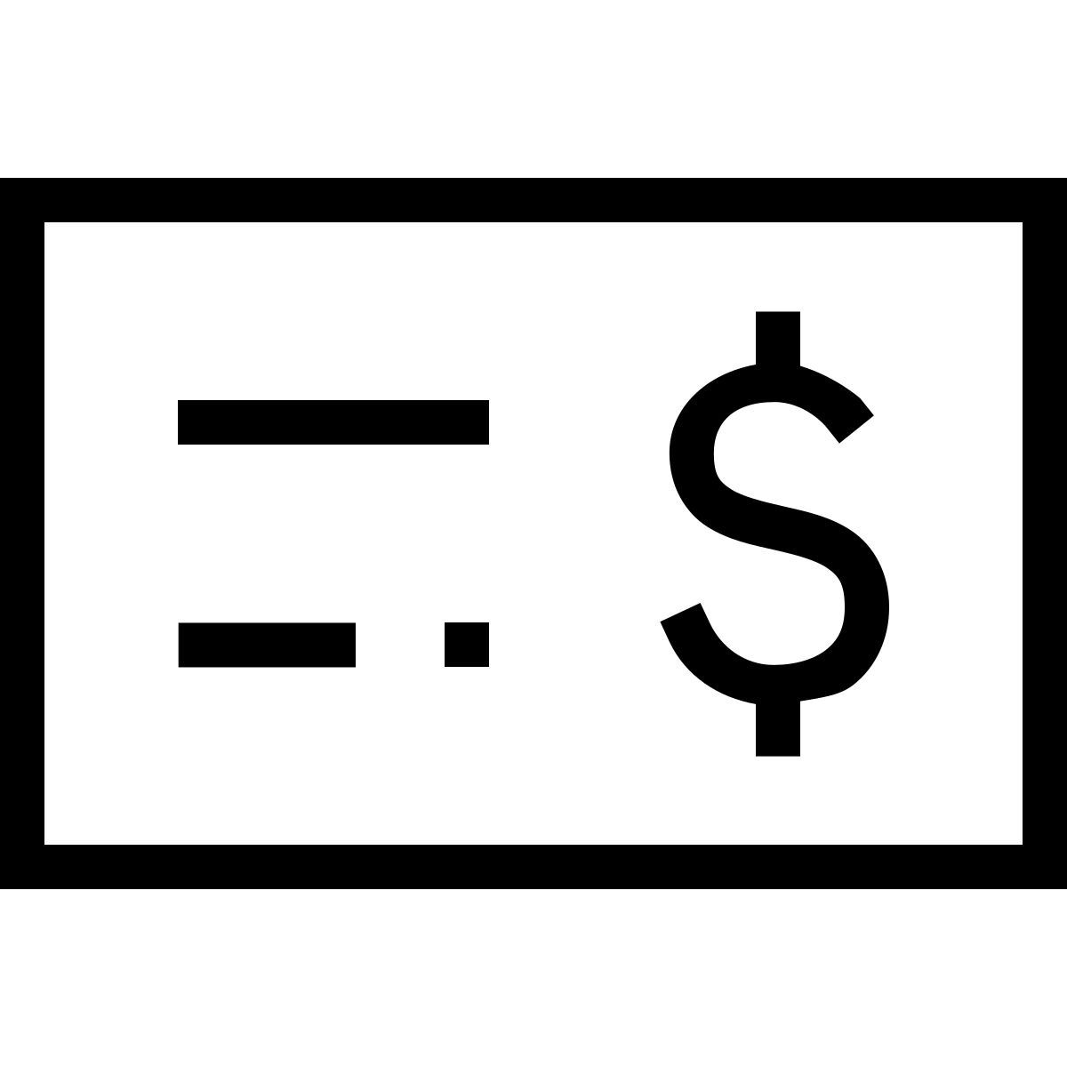 forma light sharp style cheque de nómina icon