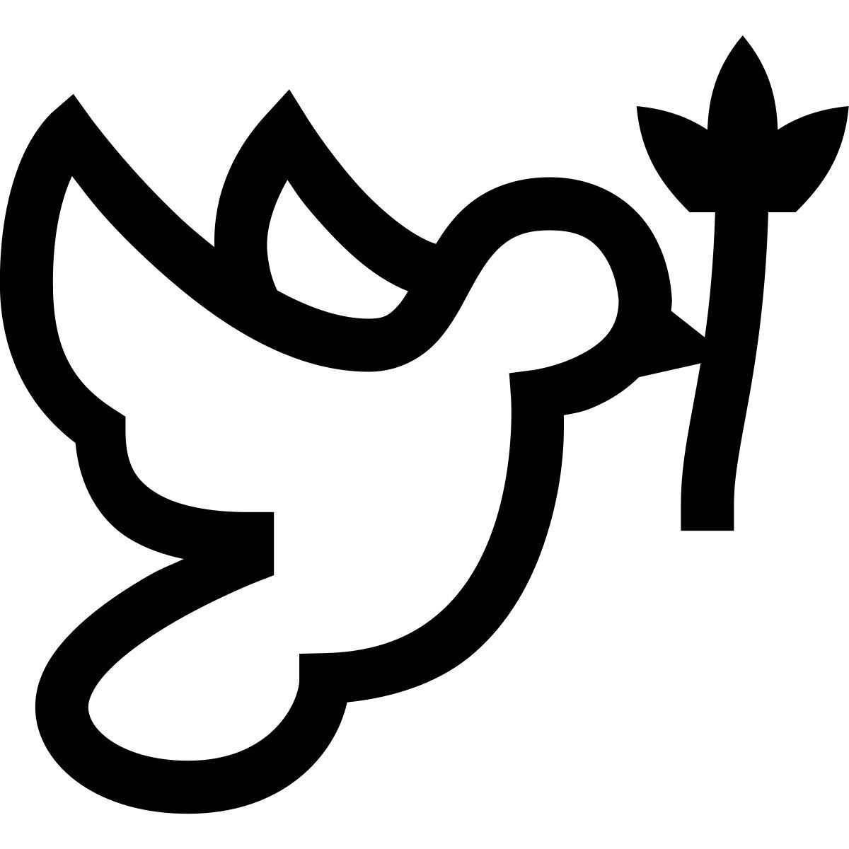 forma light sharp style peace pigeon icon