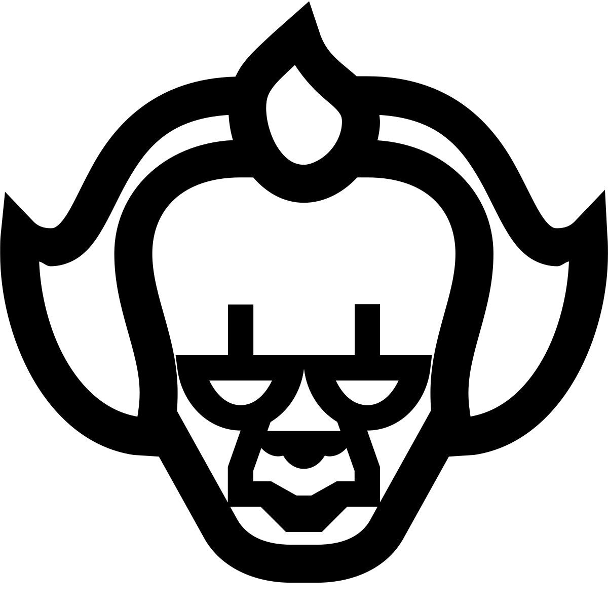 forma light sharp style clown icon