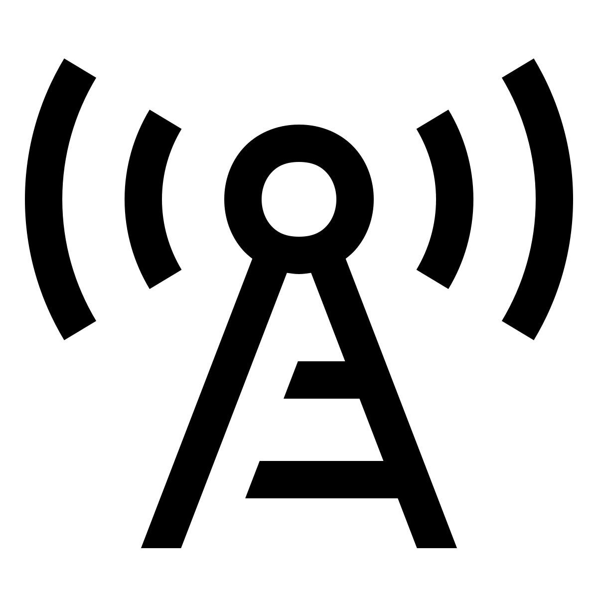 forma light sharp style torre de radio icon