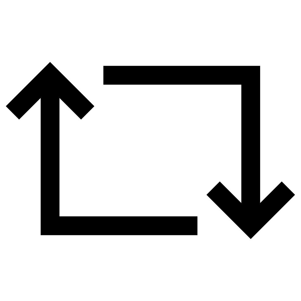 forma light sharp style retweet icon