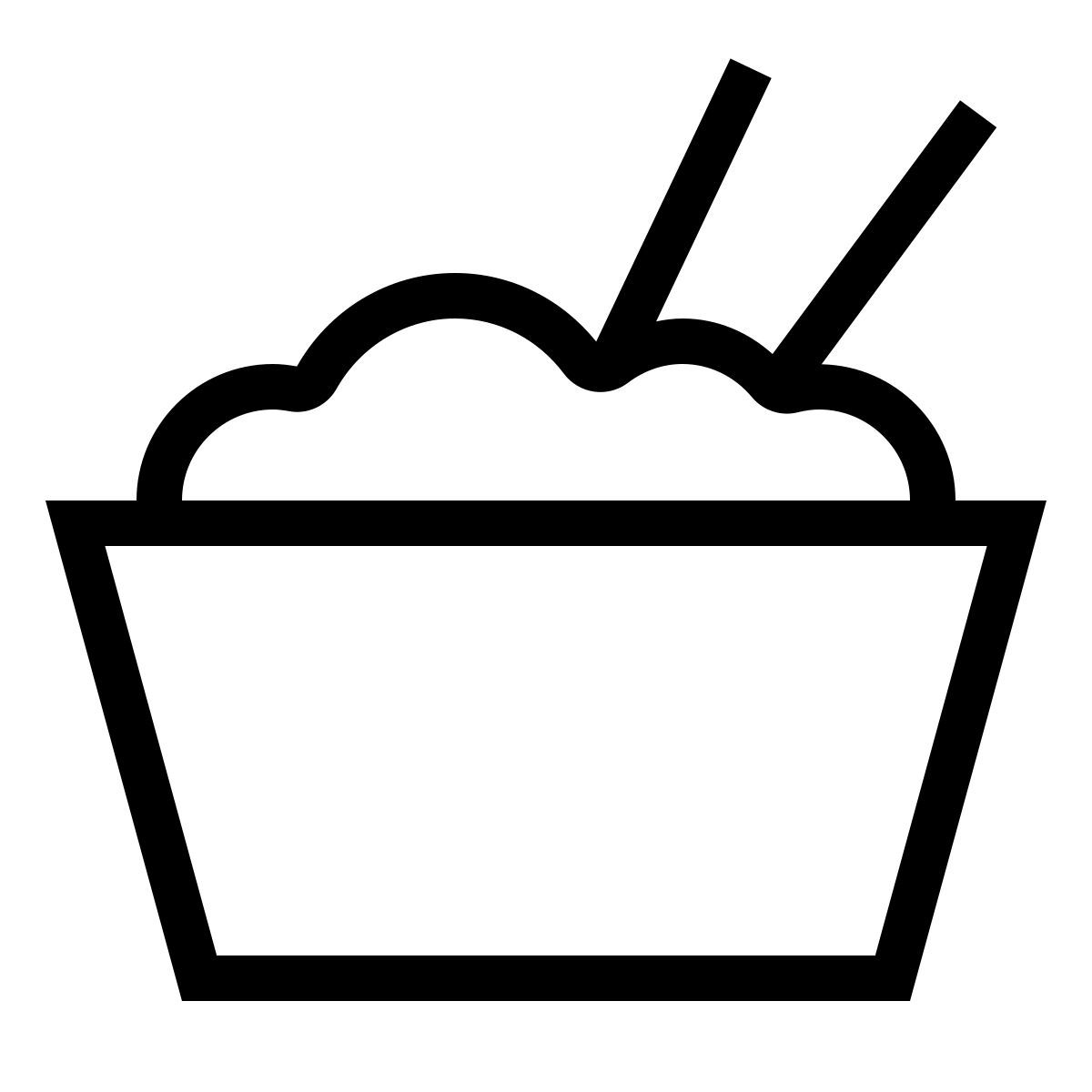 forma light sharp style rice bowl icon