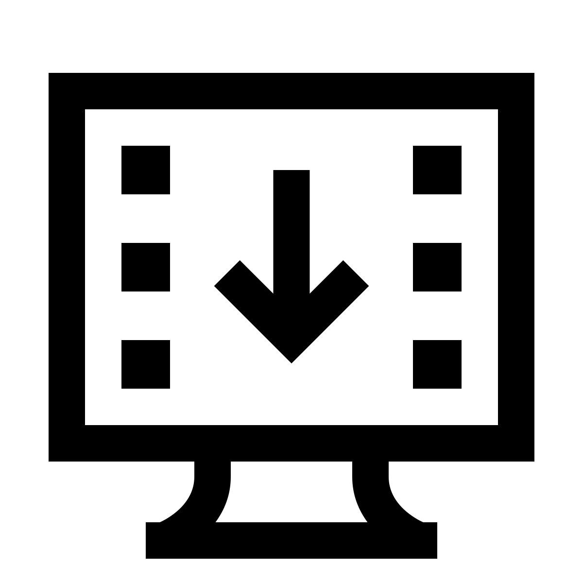 forma light sharp style sending video frames icon