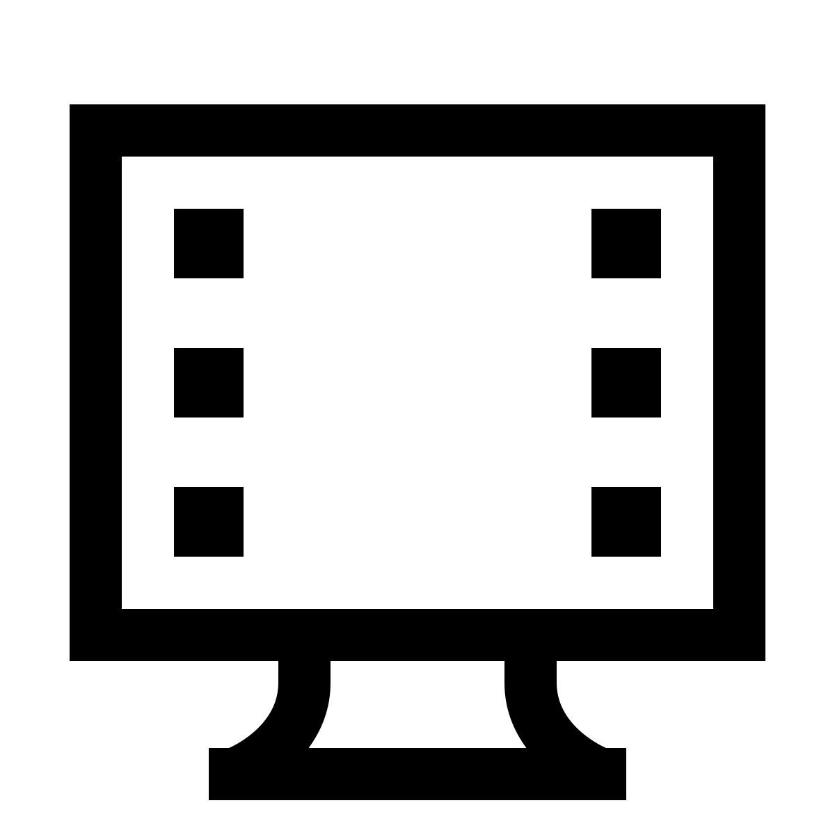 forma light sharp style showing video frames icon