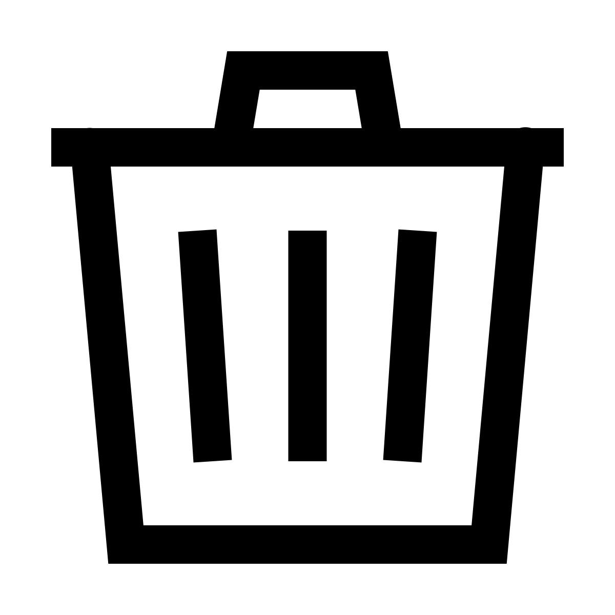 forma light sharp style trash icon