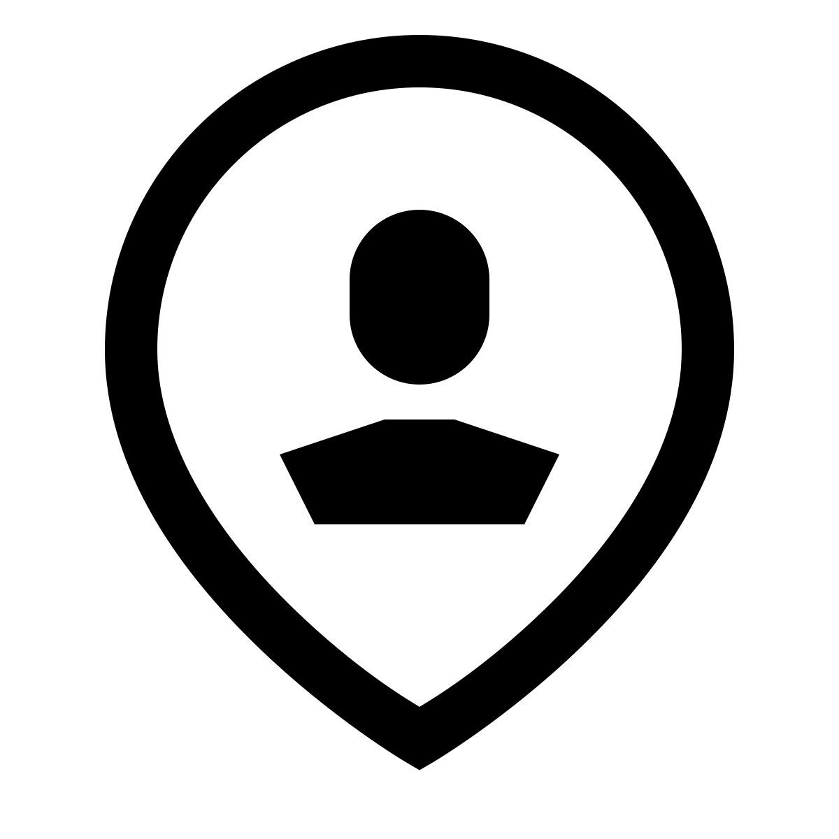 forma light sharp style ubicación del usuario icon