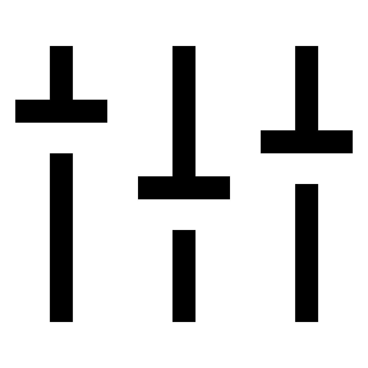 forma light sharp style equalizzatore icon