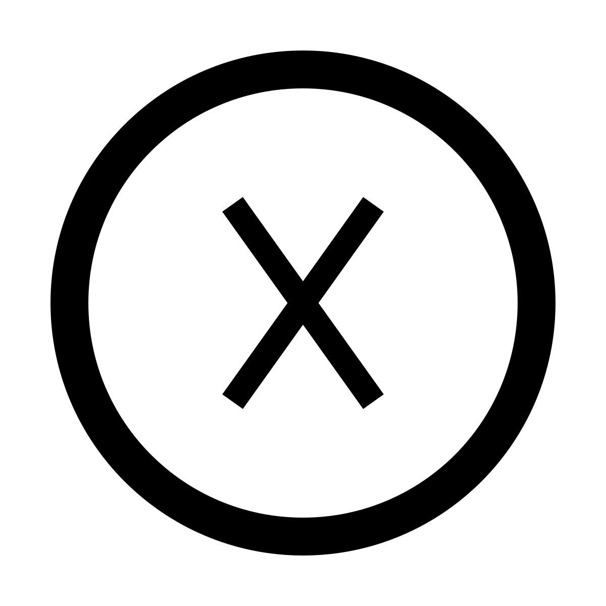 forma light sharp style xbox x icon