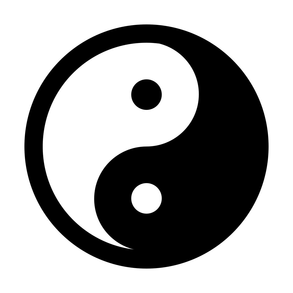 forma light sharp style yin yang icon