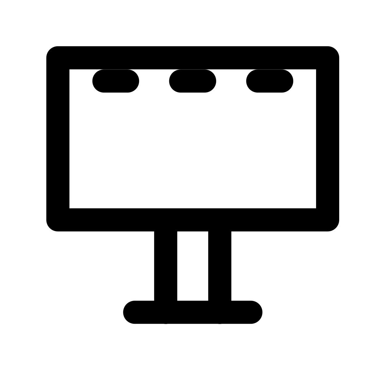 forma light style panneau d'affichage icon