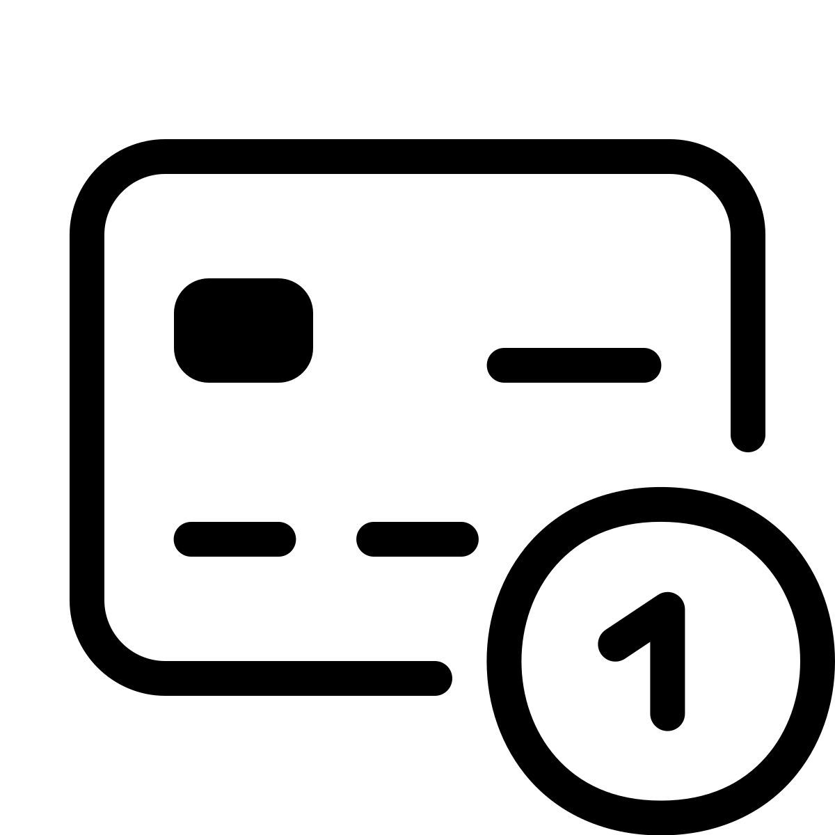 forma light style tarjeta en uso icon