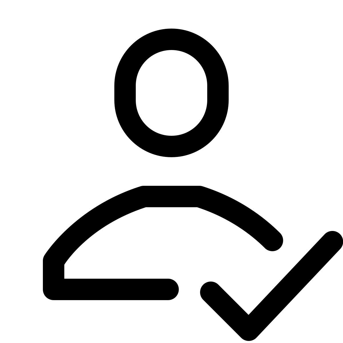 forma light style usuário verificado masculino icon