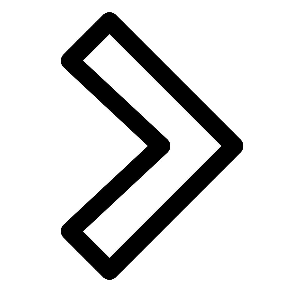 forma light style chevron destra icon