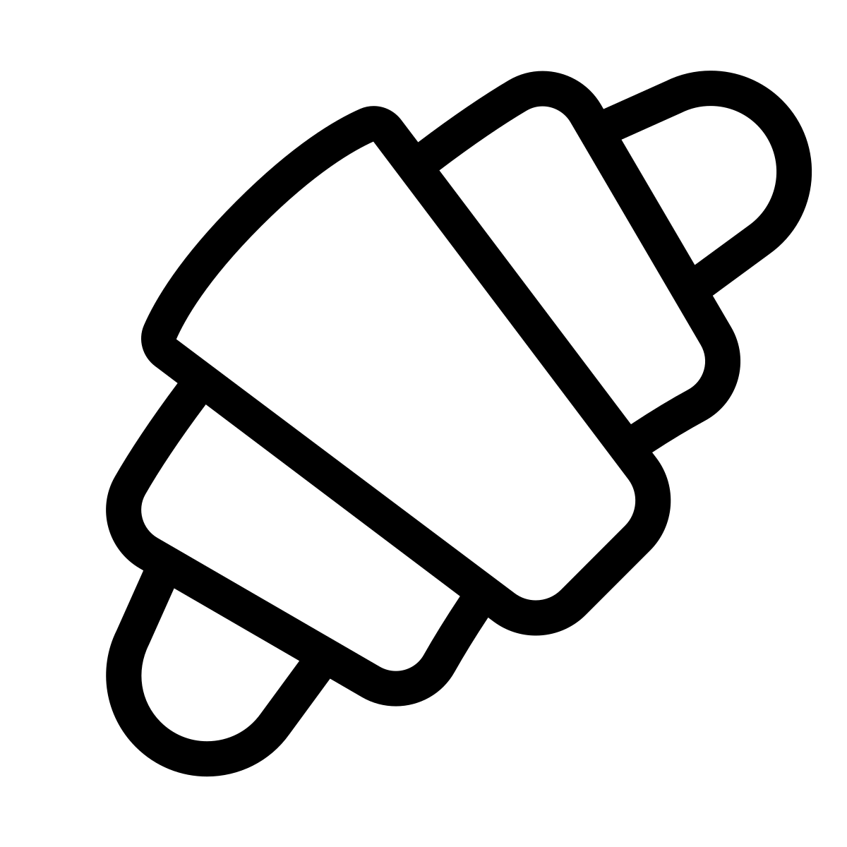 forma light style croissant icon