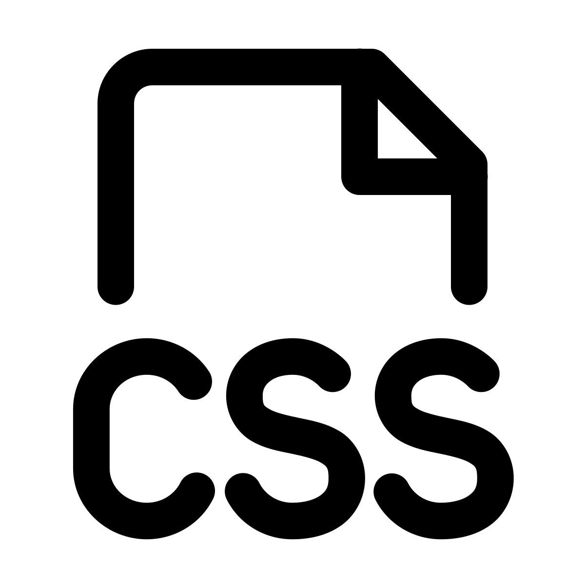 forma light style css 파일 유형 icon