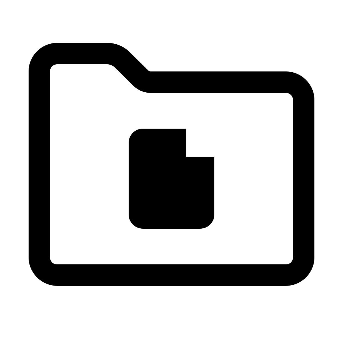 forma light style carpeta de documentos icon