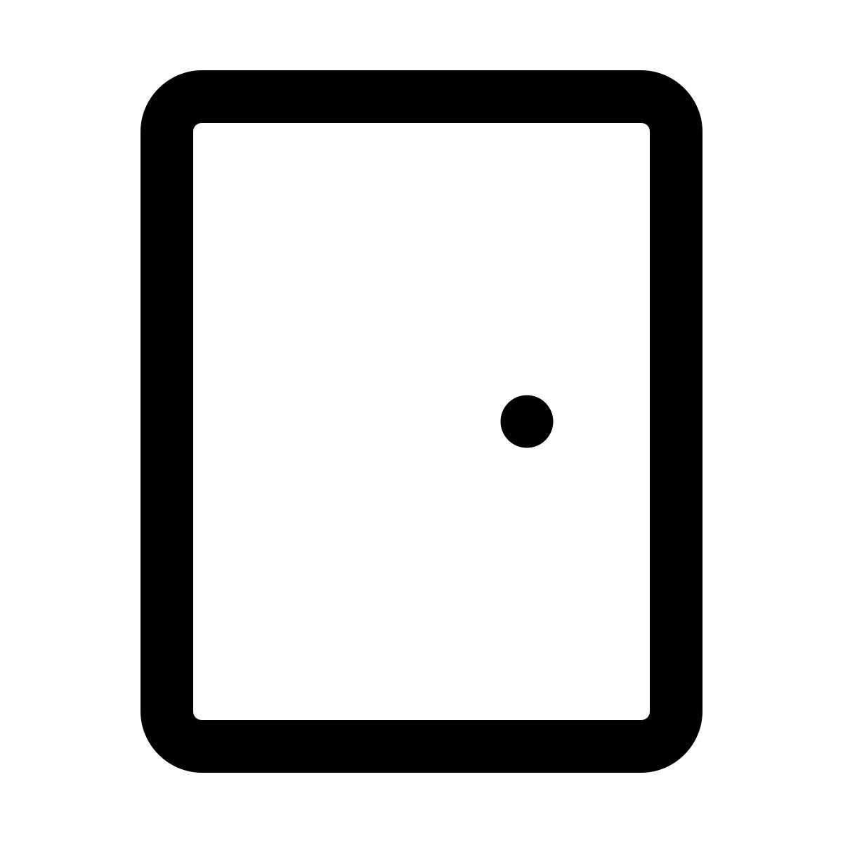 forma light style puerta cerrada icon