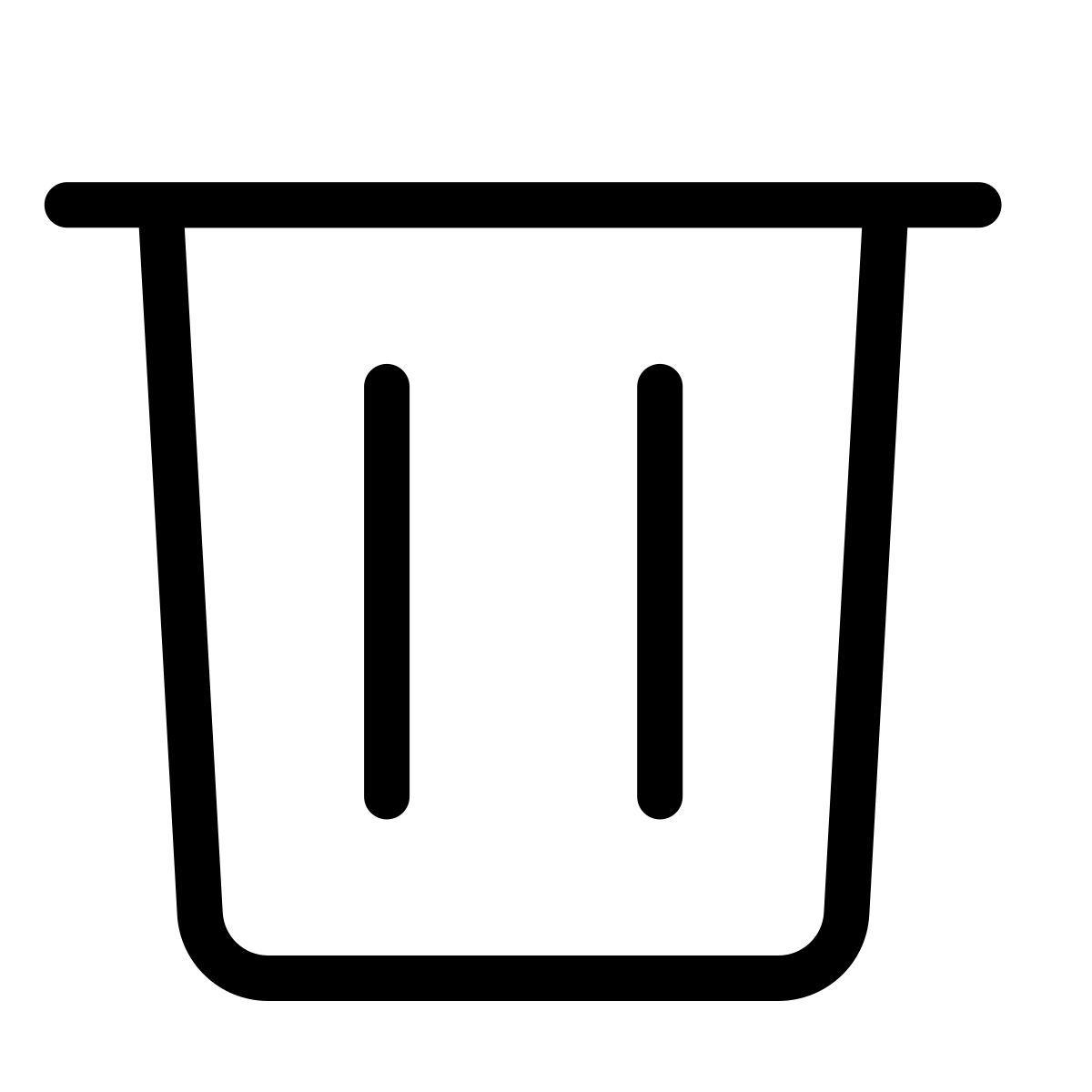 forma light style leerer papierkorb icon