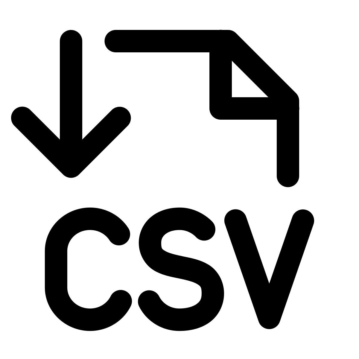 forma light style csv export icon