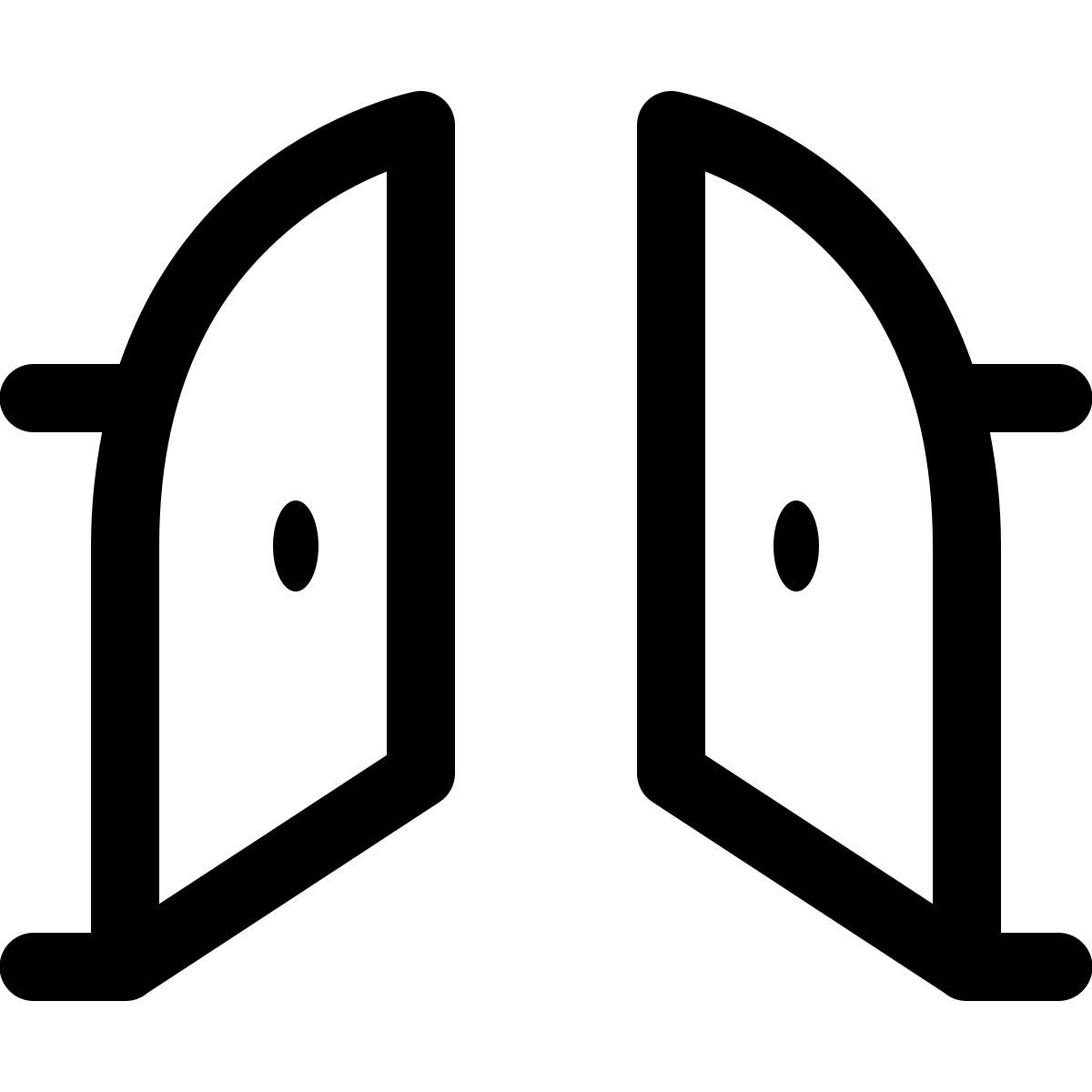 forma light style portão aberto icon