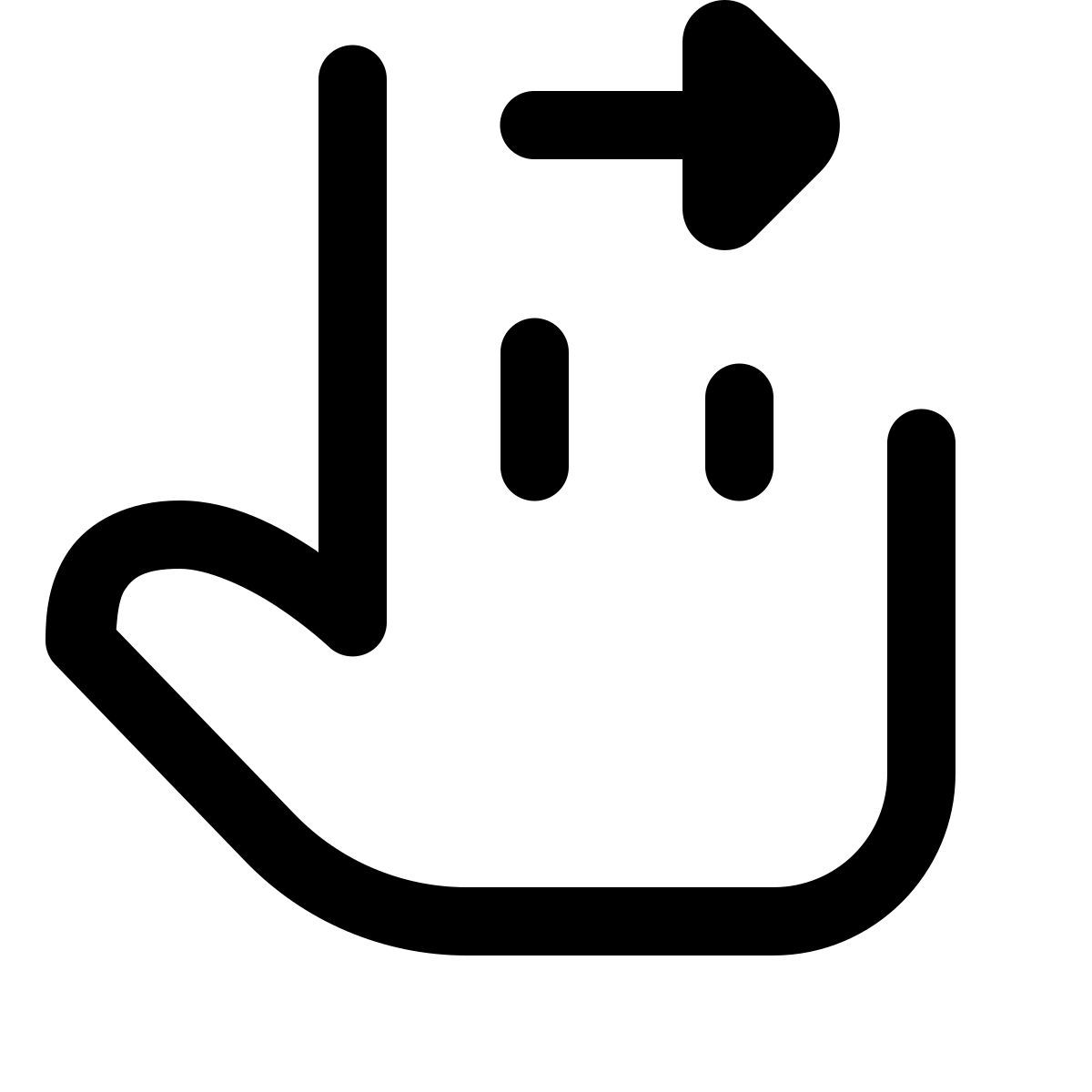 forma light style trascinamento a mano icon