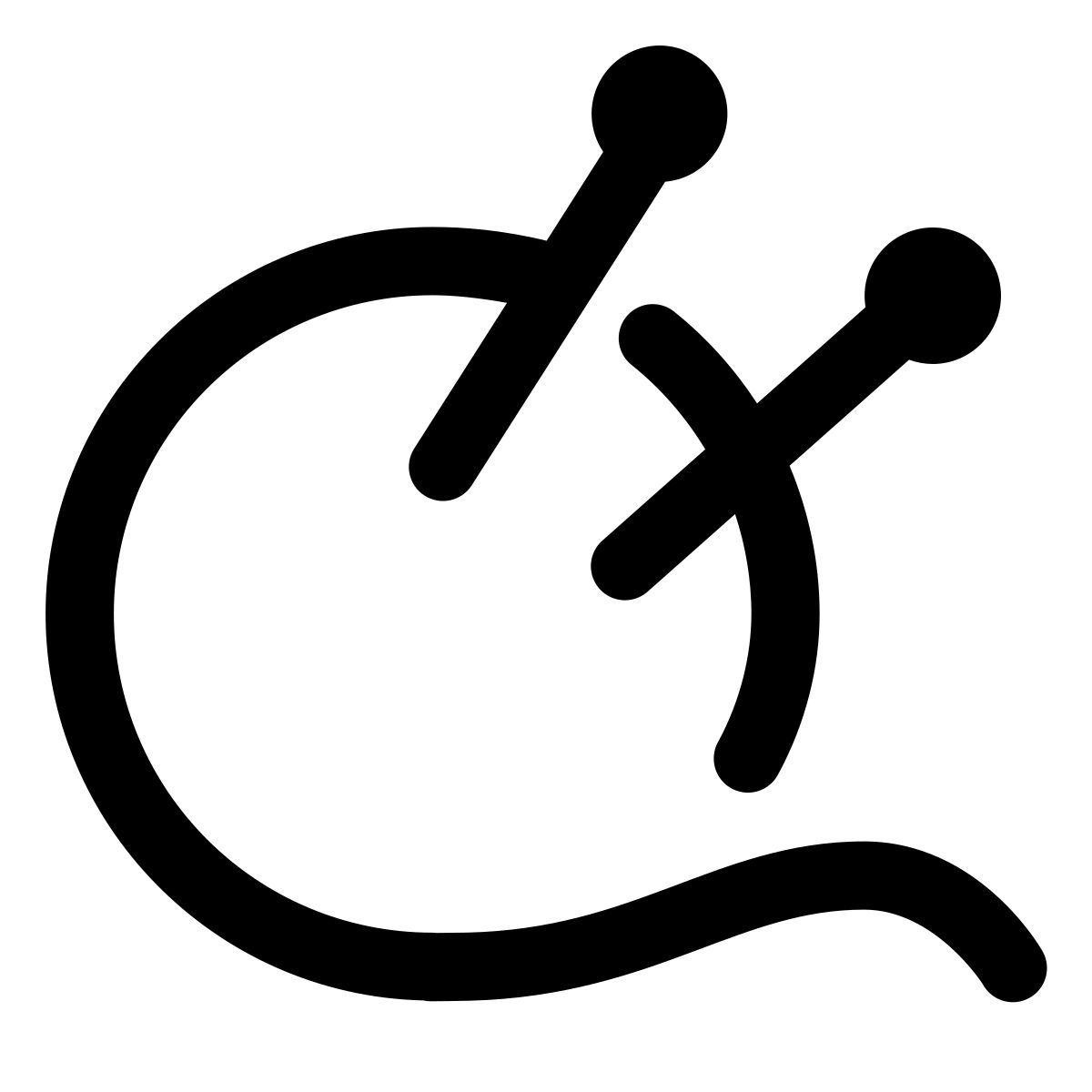 forma light style bola de hacer punto icon