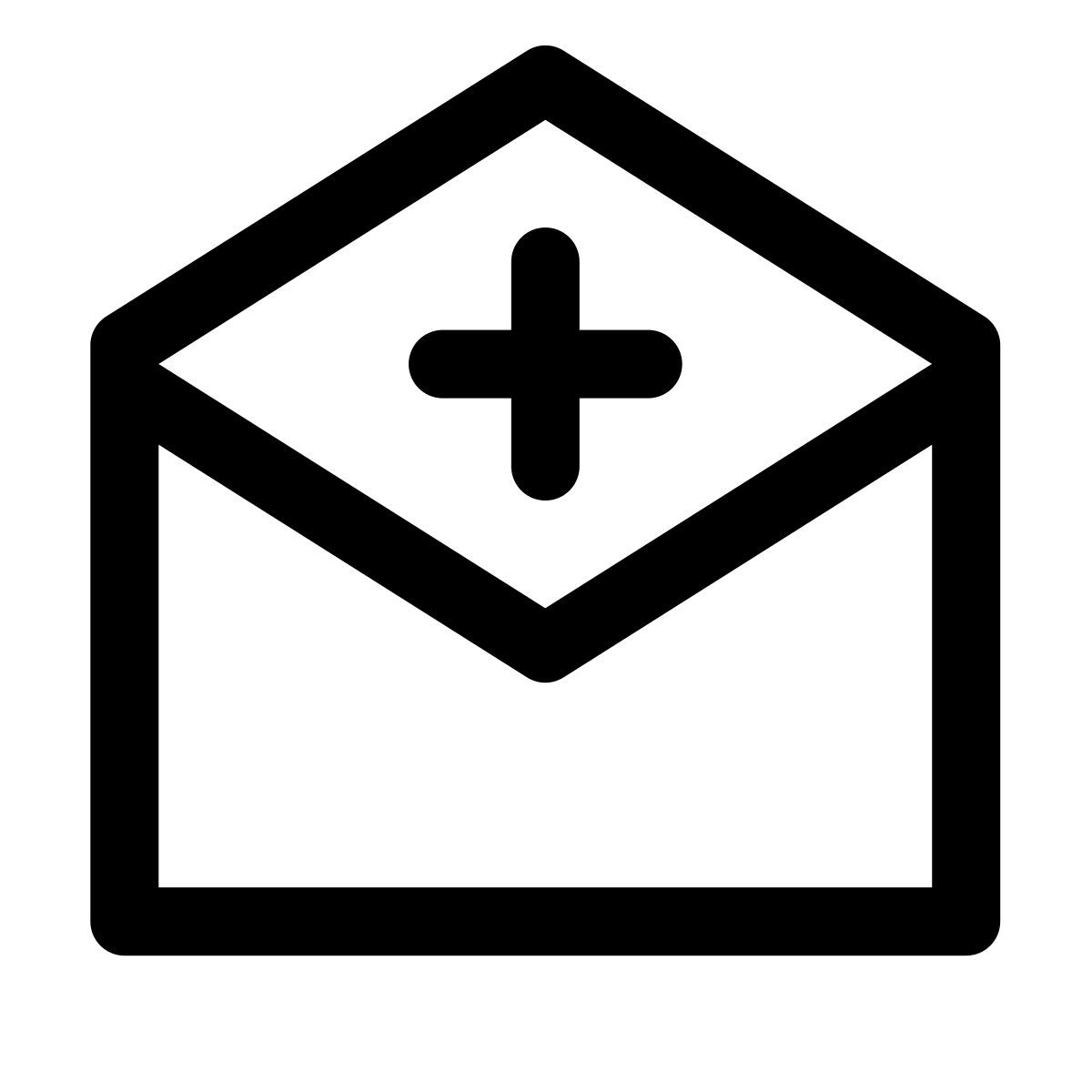 forma light style correio aberto icon