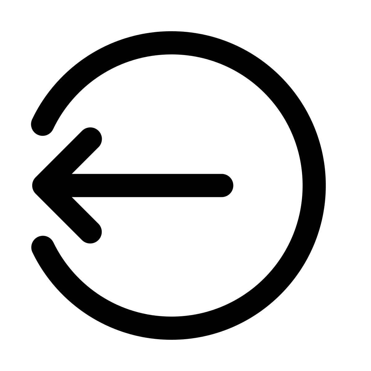 forma light style cierre de sesión redondeado hacia la izquierda icon