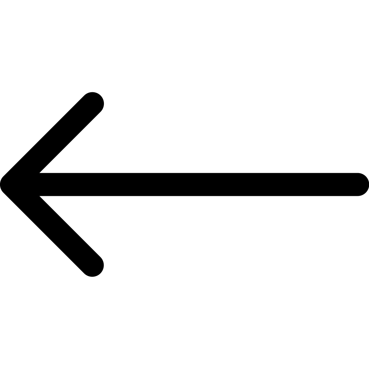 forma light style long arrow left icon