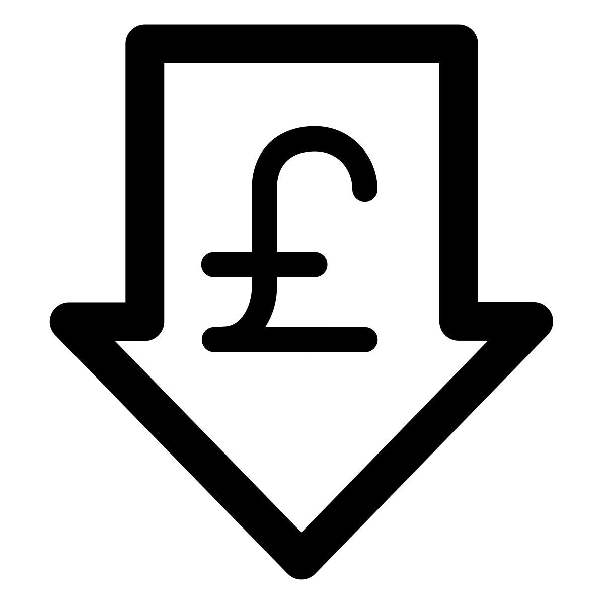 forma light style libra esterlina de precio bajo icon