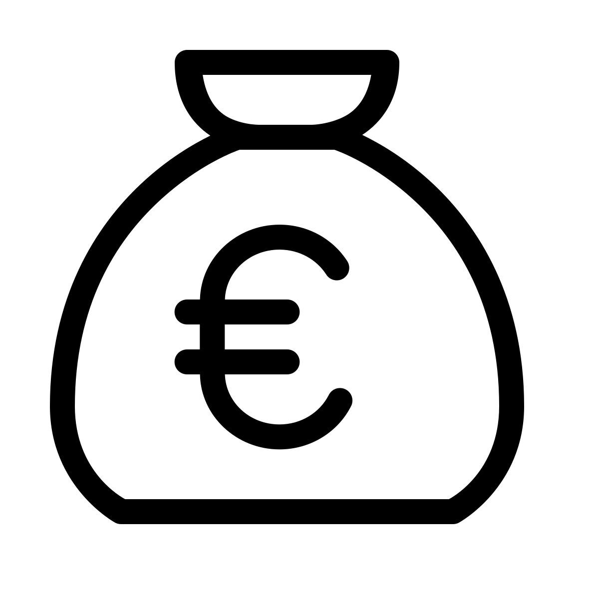 forma light style geldbeutel euro icon