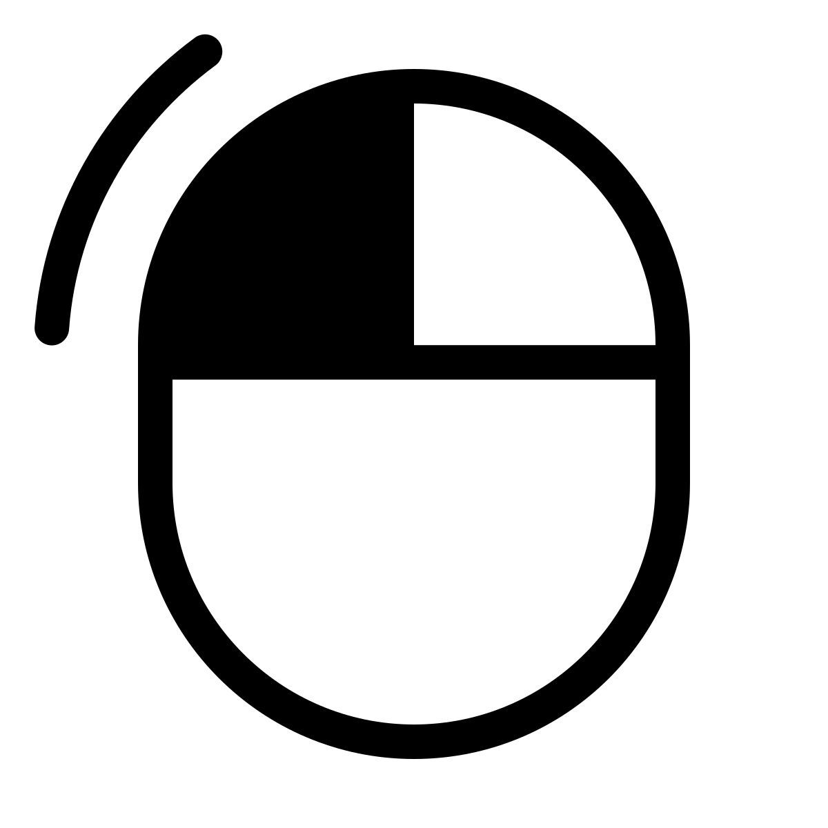 forma light style clic gauche de souris icon