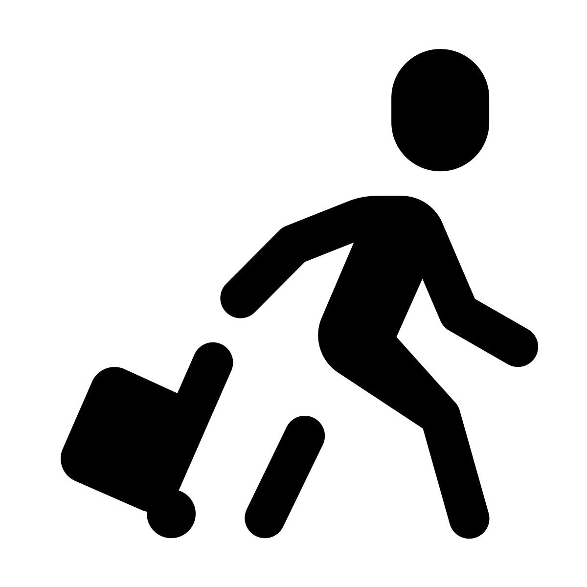 forma light style passeggeri con bagaglio icon