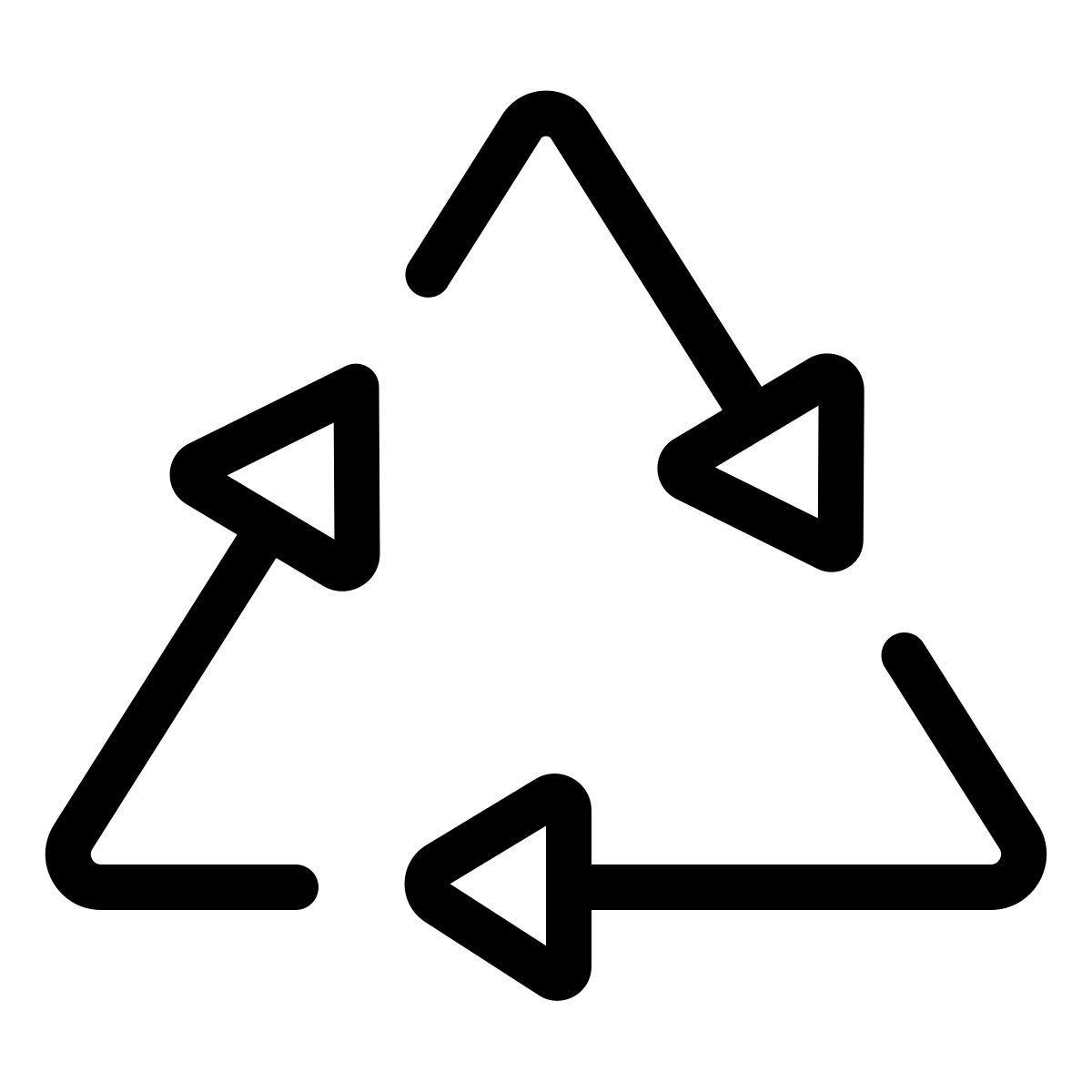 forma light style recycling icon