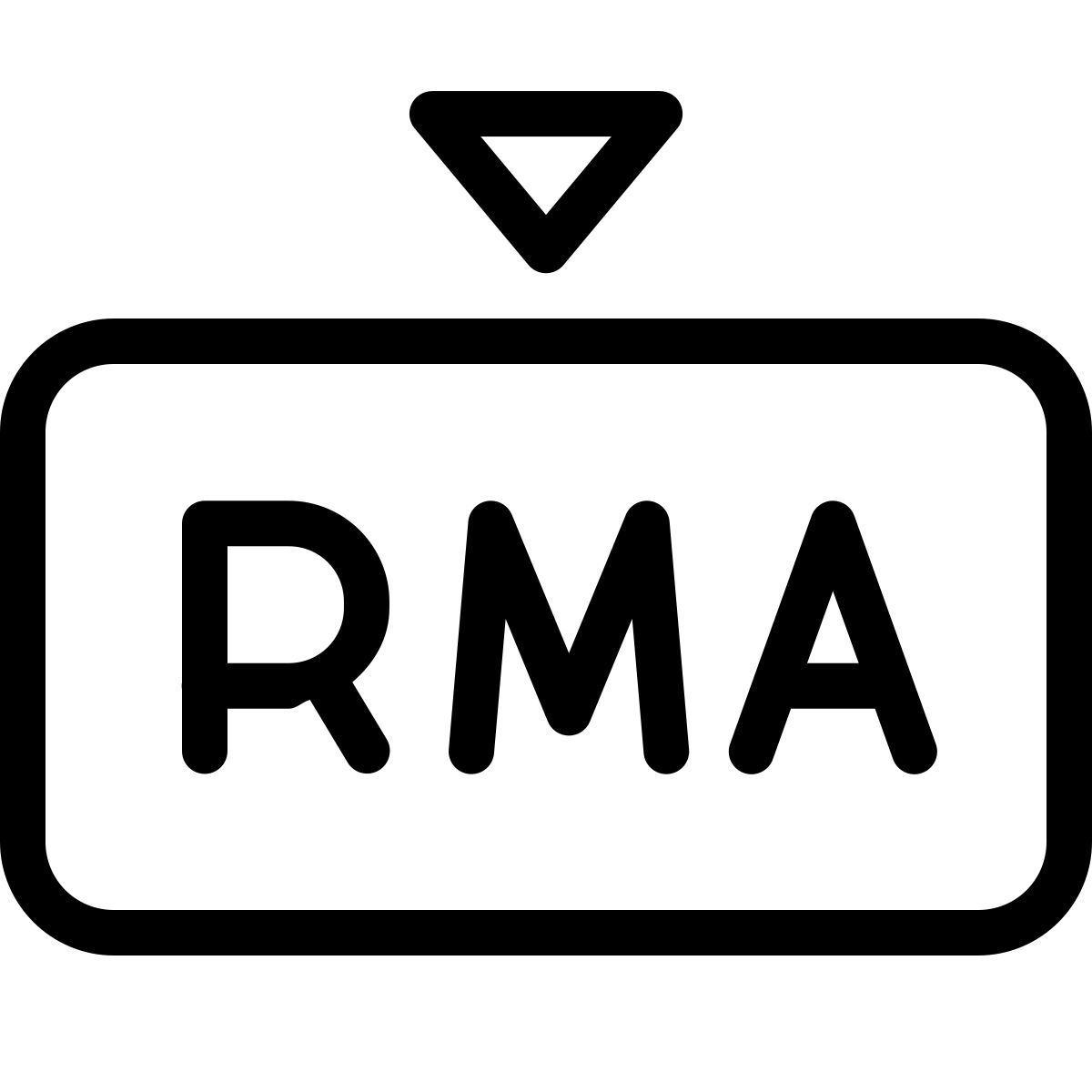 forma light style autorización de devolución de mercancía icon