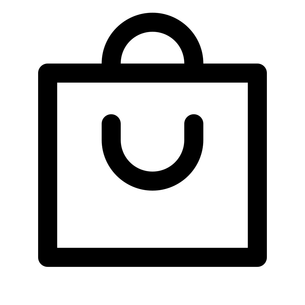 forma light style bolsa de compras icon