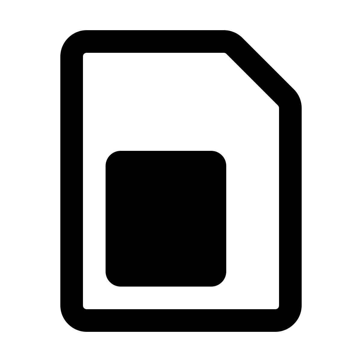 forma light style scheda sim icon