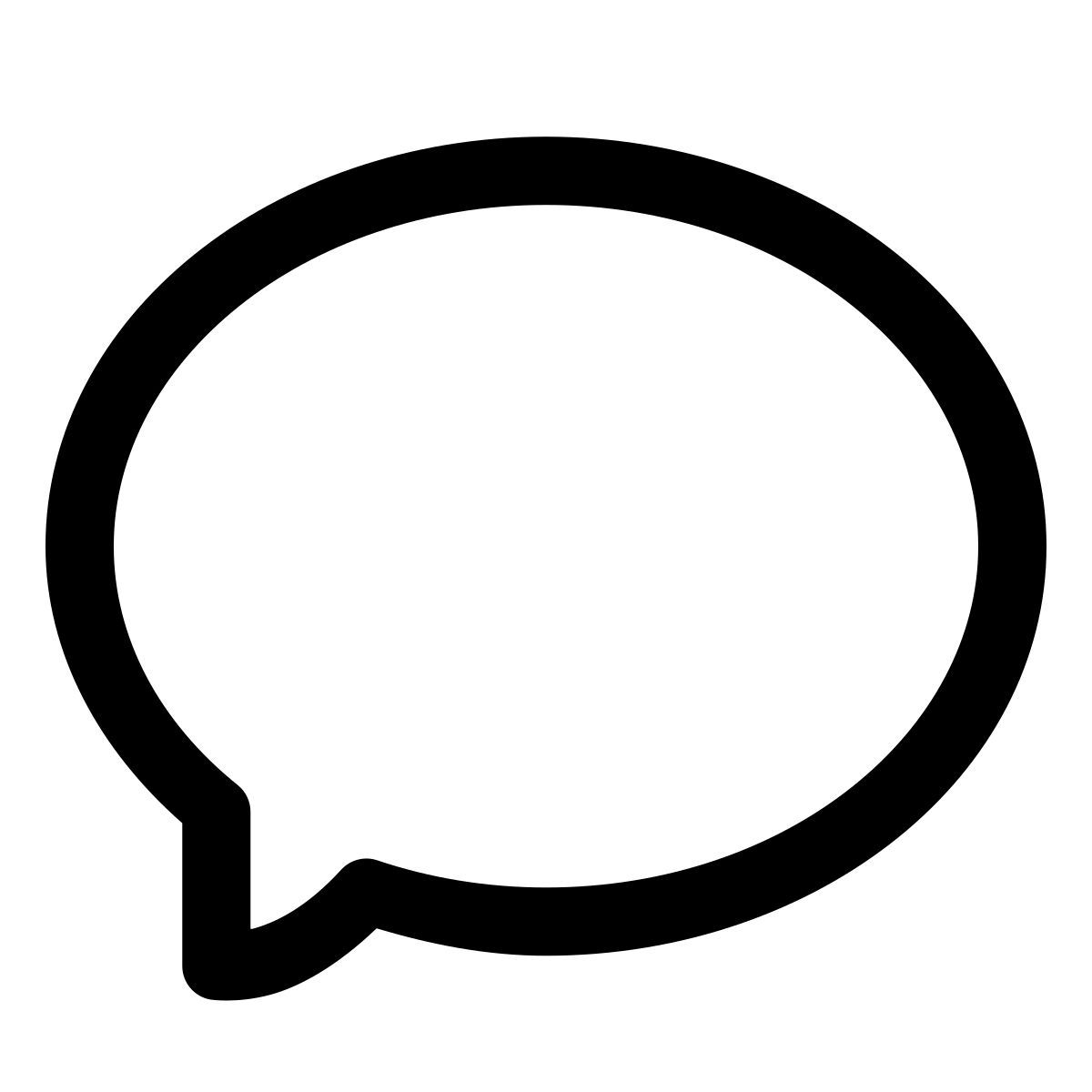 forma light style sprechblase icon