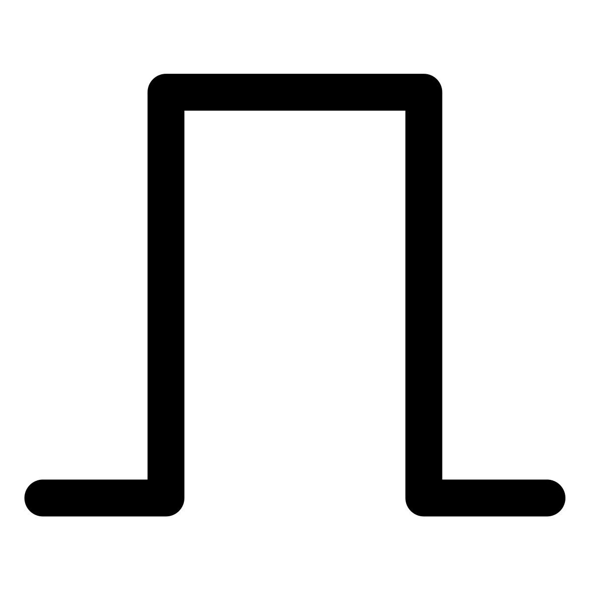 forma light style rechteckschwingung icon