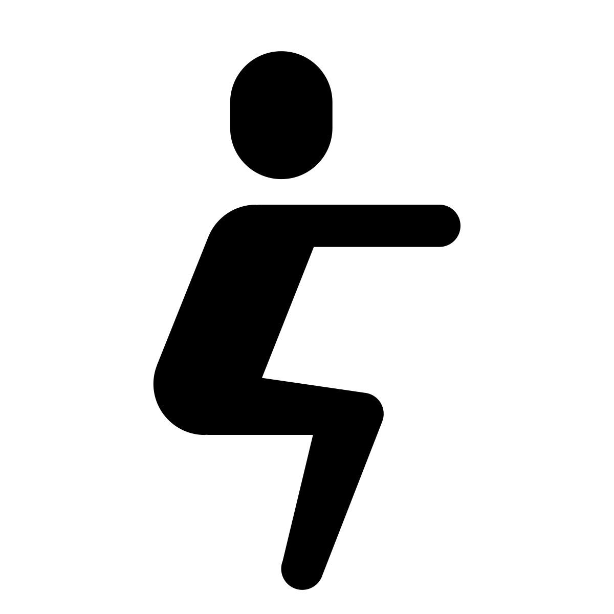 forma light style sentadillas icon