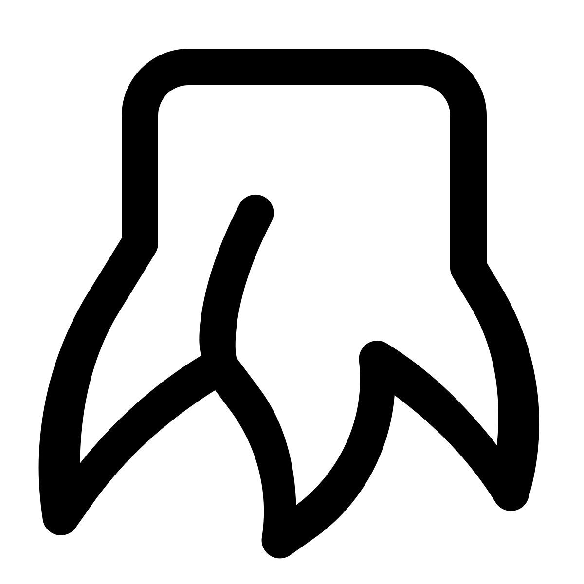 forma light style tocón con raíces icon