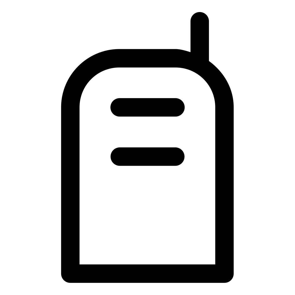 forma light style walkie talkie icon